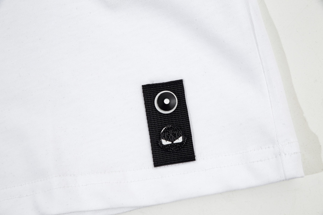 FENDIフェンディ風偽物 短袖シャツ 純綿トップス 柔らかい 品質保証 シンプル ホワイト_7
