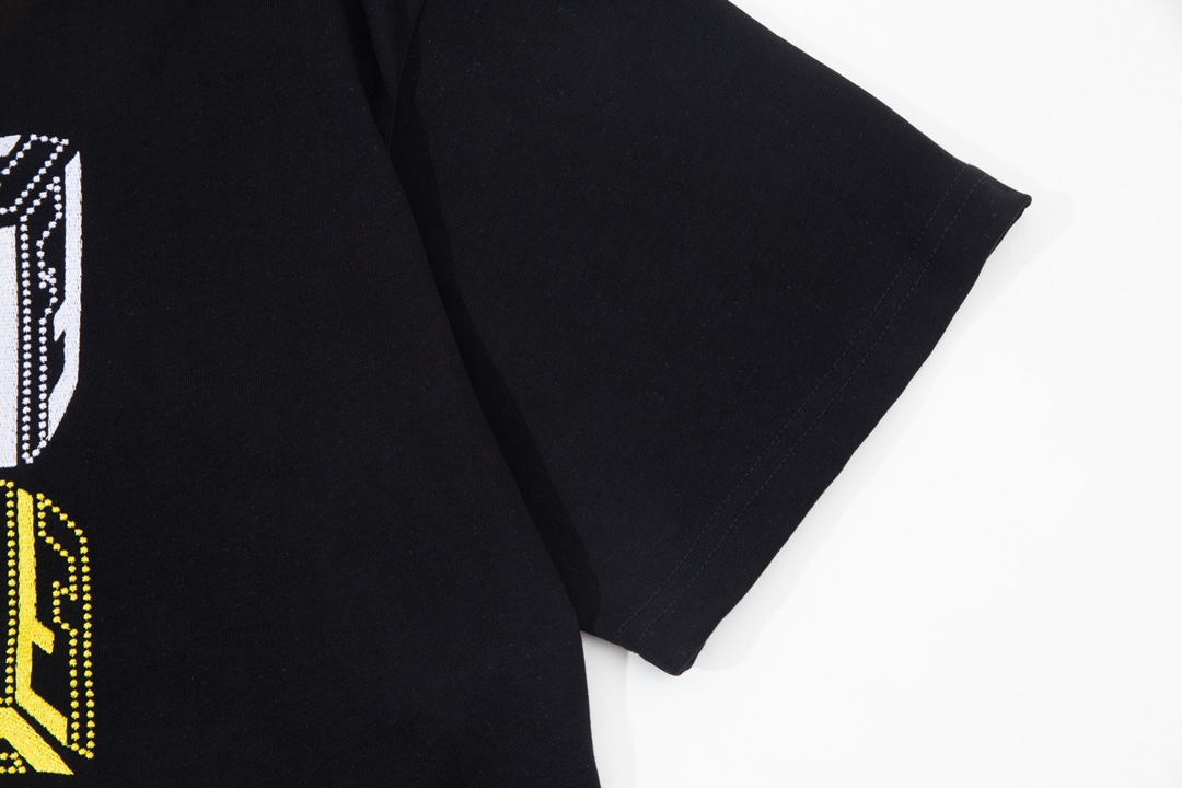 FENDIフェンディシャツｎ級品 短袖シャツ 純綿トップス 柔らかい 品質保証 シンプル ブラック_5