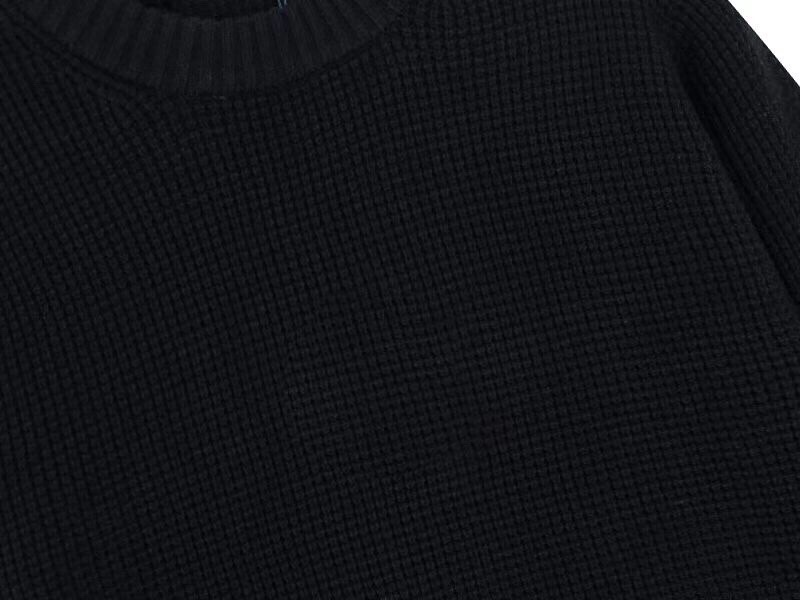 FENDIフェンディロゴコピー ゆったり長袖セーター 純綿 シンプル 暖かい ブラック_6