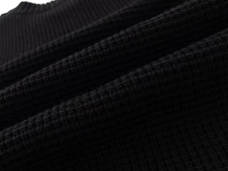 おすすめ品！フェンディのロゴ偽物 ゆったり長袖セーター 純綿 シンプル 暖かい 快適 柔らかい ブラック_6