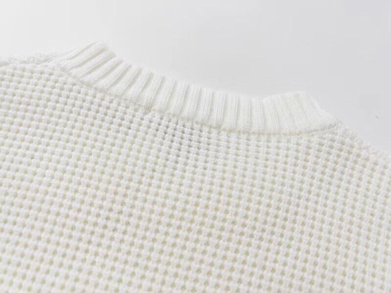 おすすめ品！フェンディ ワイシャツｎ級品 ゆったり長袖セーター 純綿 シンプル 暖かい 快適 柔らかい ホワイト_8