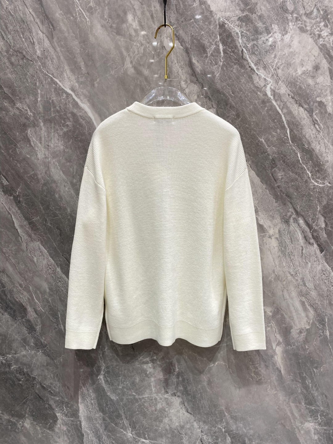 ロエベ 素材コピー 暖かい トップス 長袖セーター シンプル 品質保証 ファッション ホワイト_2