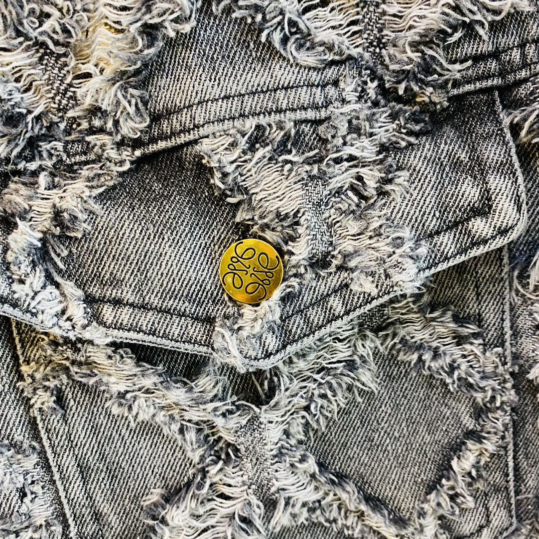 激安品‼ロエベのコートコピー 柔らかくて暖かい デニムアウター ファッション 個性的 グレイ_7