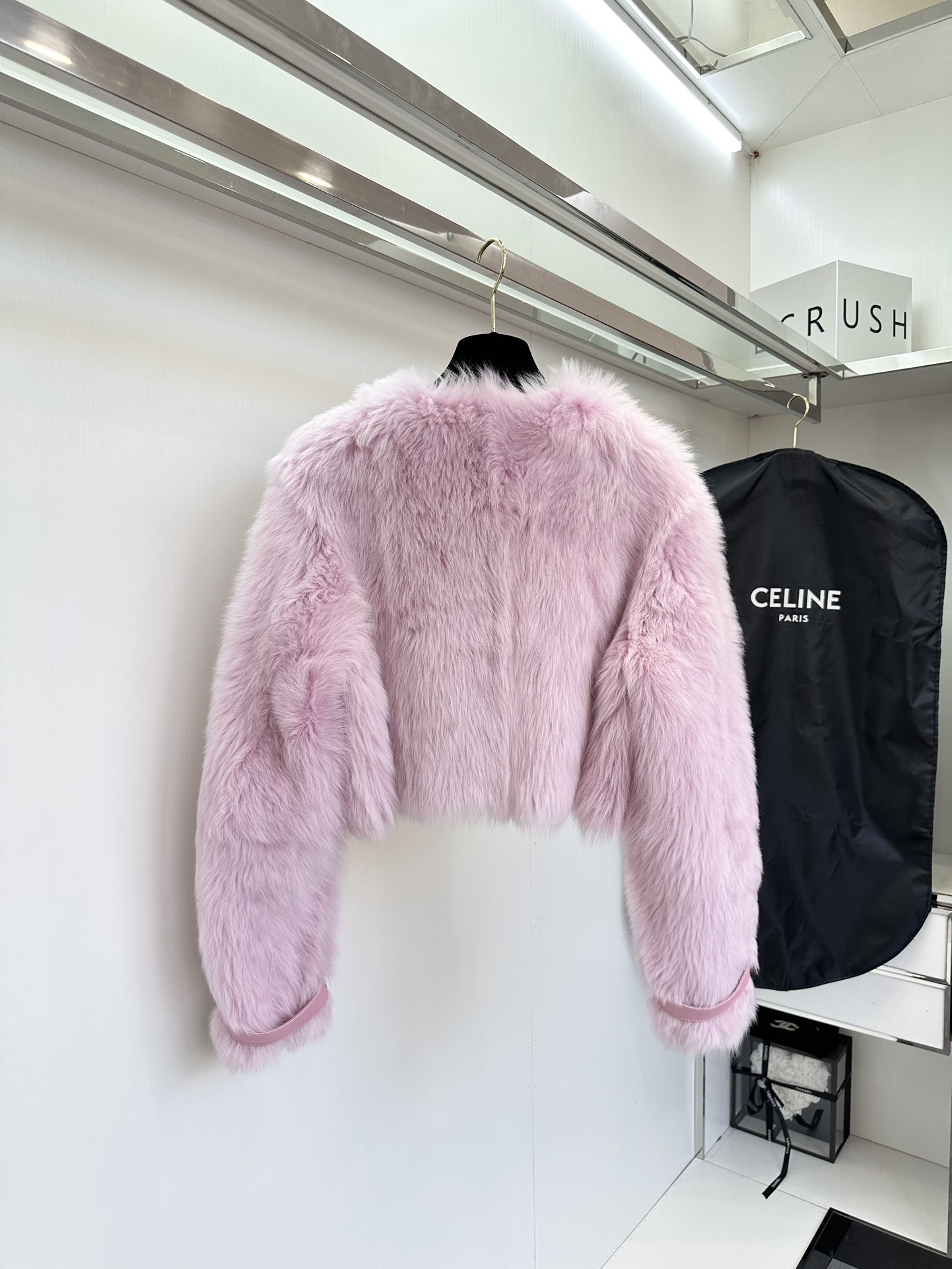 CELINEセリーヌ本物ｎ級品 高級品 羊皮 Vネック 可愛い 暖かい 3色可選 ピンク_2