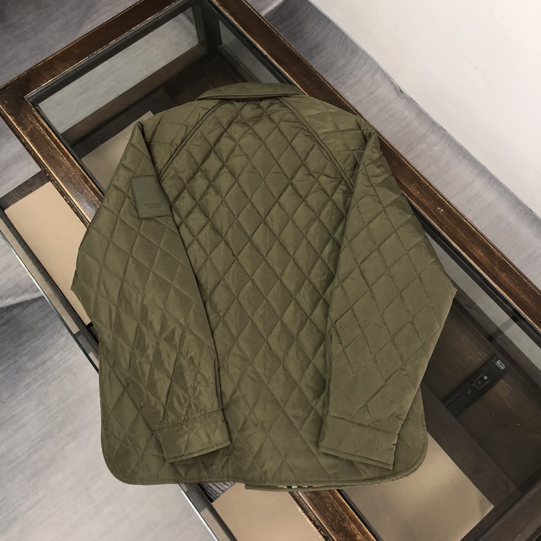 最新品 バーバリー コート 素材ｎ級品 アウター 厚い ジャケット 暖かい ファッション グリーン_2