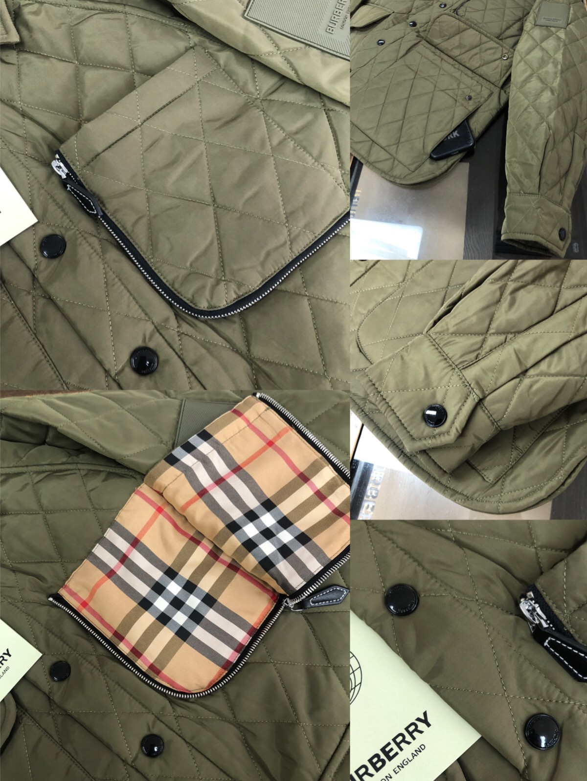 最新品 バーバリー コート 素材ｎ級品 アウター 厚い ジャケット 暖かい ファッション グリーン_8