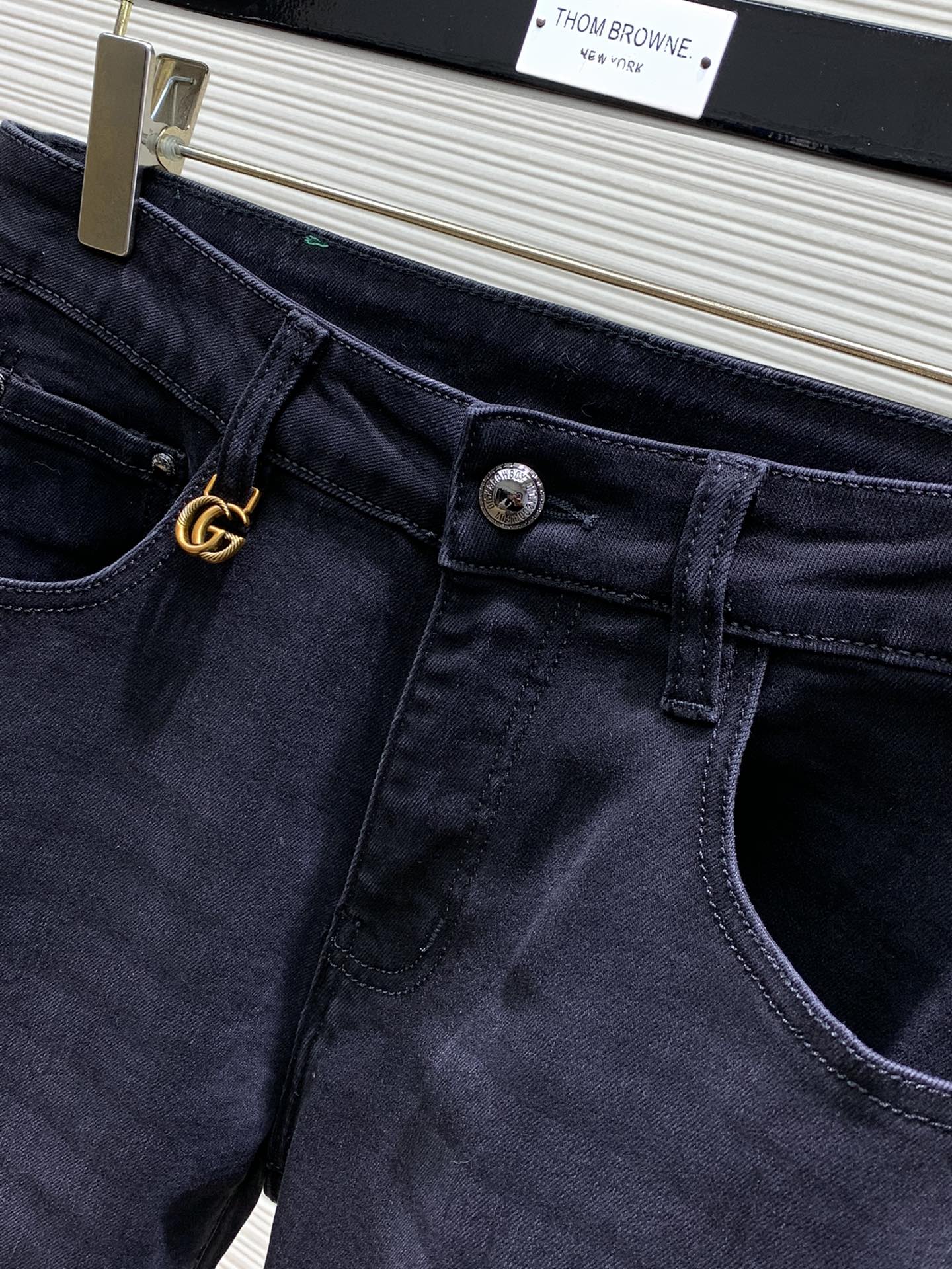 最新激安品 ‼グッチのパンツｎ級品 ズボン ジューズ シンプル 弾性がいい ブルー_3