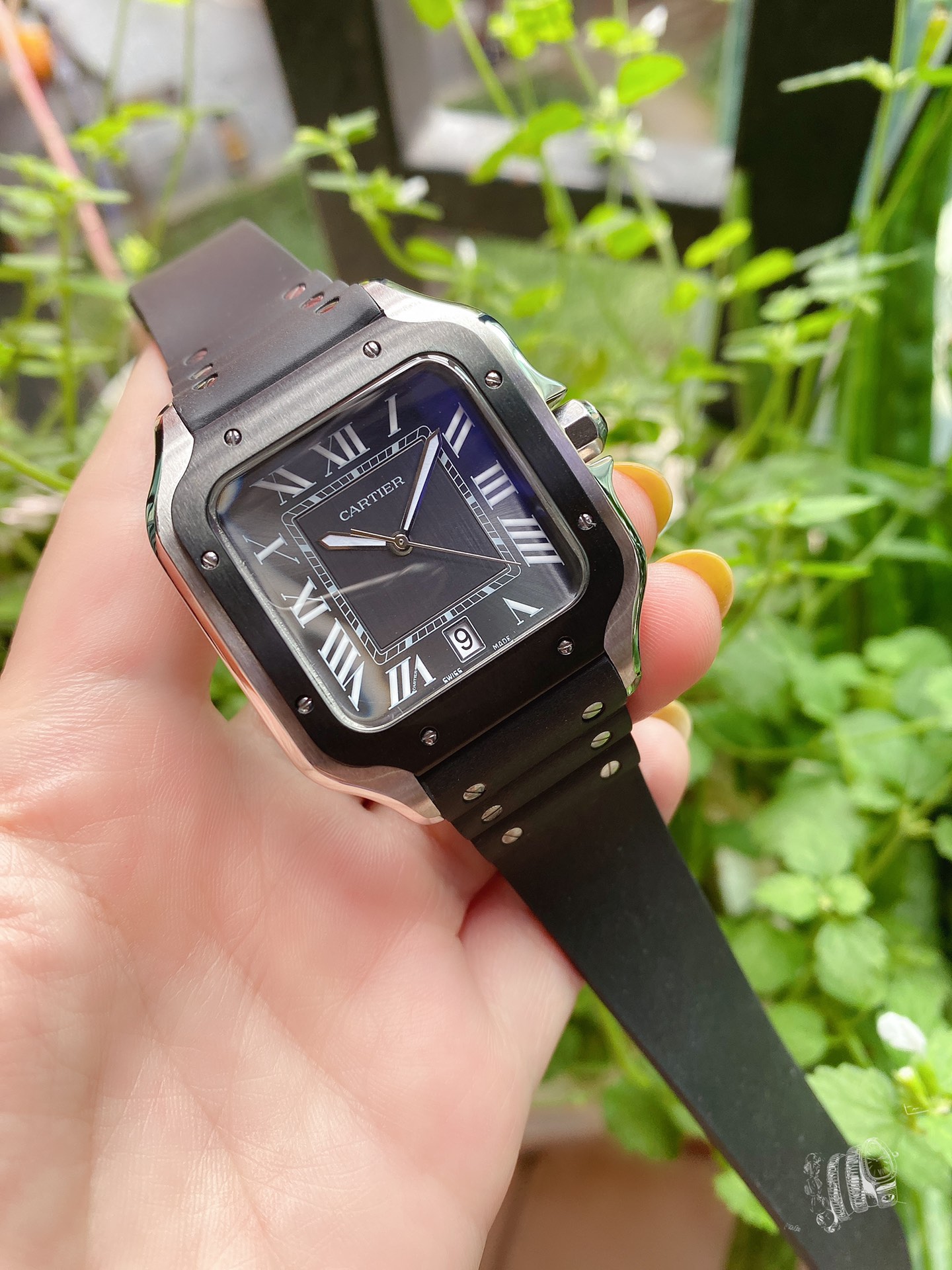 カルティエ 知恵袋偽物 腕時計 プラスチック製の時計バンド 軽量 運動ワッチ ブラック_2