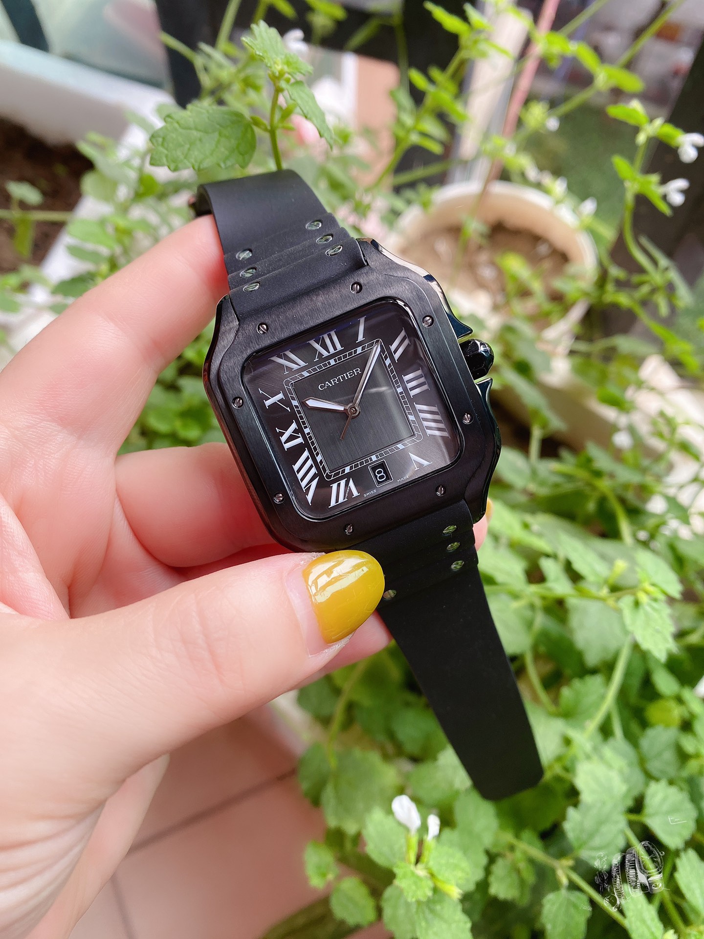 カルティエ 知恵袋偽物 腕時計 プラスチック製の時計バンド 軽量 運動ワッチ ブラック_3