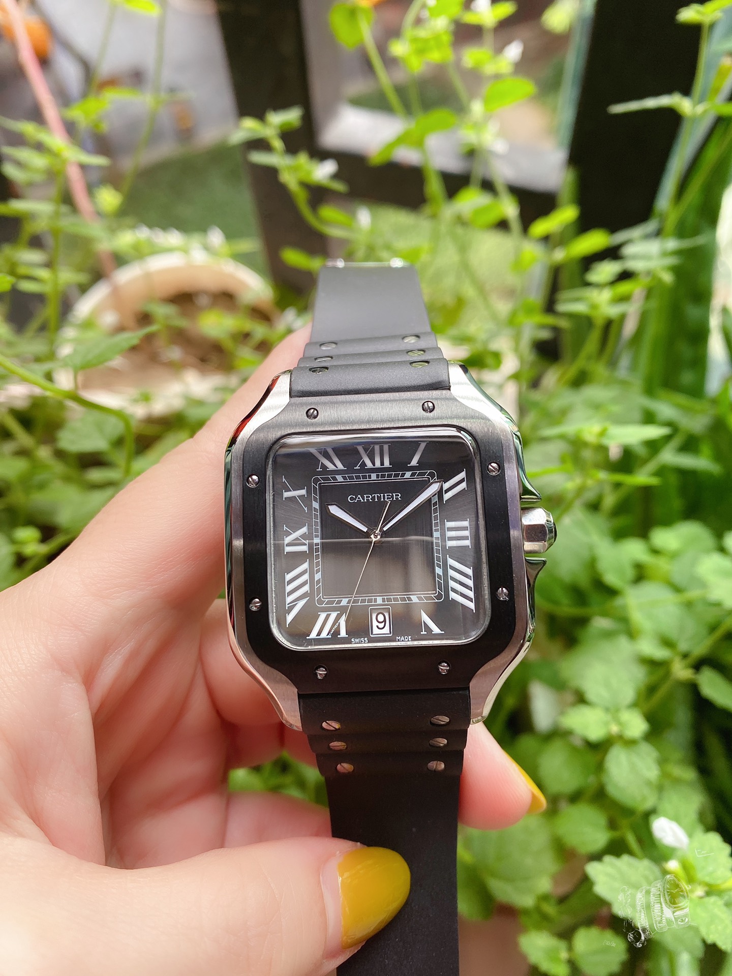 カルティエ 知恵袋偽物 腕時計 プラスチック製の時計バンド 軽量 運動ワッチ ブラック_5