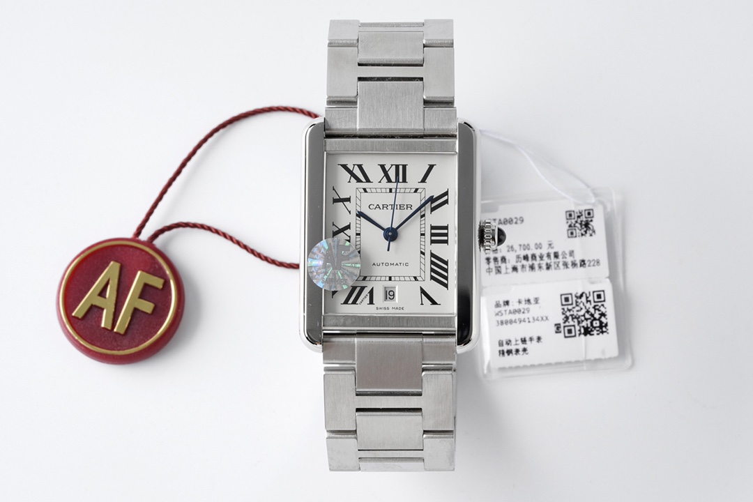 カルティエに似た時計激安通販 時計 ステンレスバンド 最新品 ワッチ 優雅 レディース 四角形 ホワイト_1