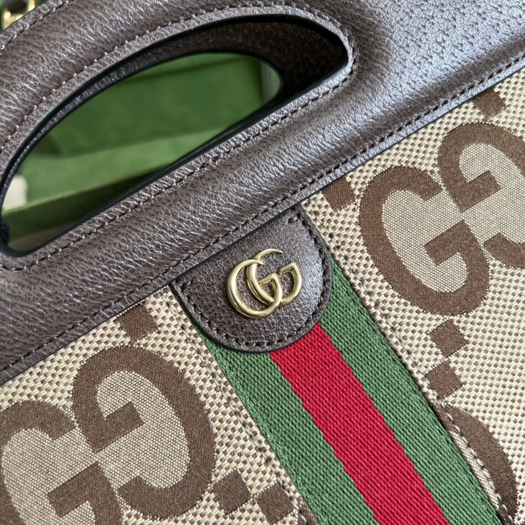 グッチGUCCI限定スーパーコピーバッグブラウンズック高級斜ショルダーバッグハンドバッグ_3