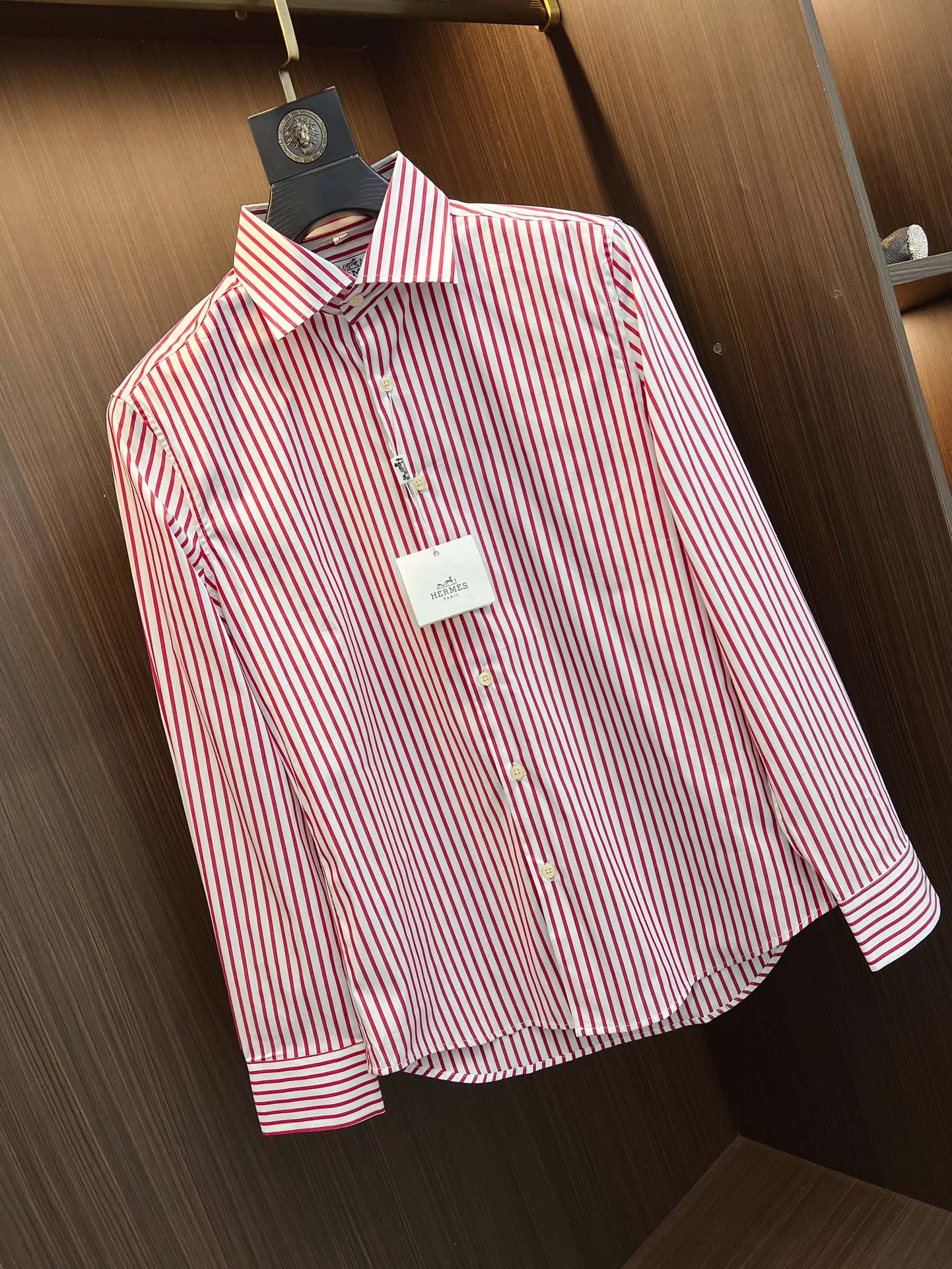 エルメスシャツ激安通販 メンズ 長袖シャツ ビジネス 快適 高級感 ファッション ピンク_3