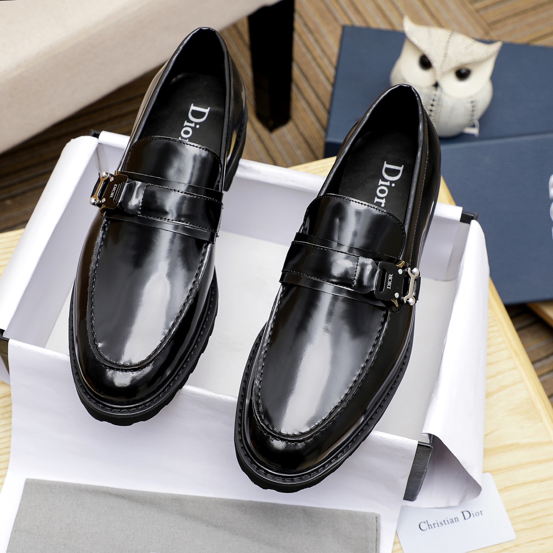 新品！dior シューズｎ級品 革靴  高級紳士靴 メンズ ビジネス 軽量・防水 高級レザー ブラック_1