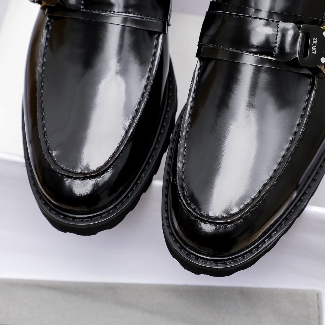 新品！dior シューズｎ級品 革靴  高級紳士靴 メンズ ビジネス 軽量・防水 高級レザー ブラック_5