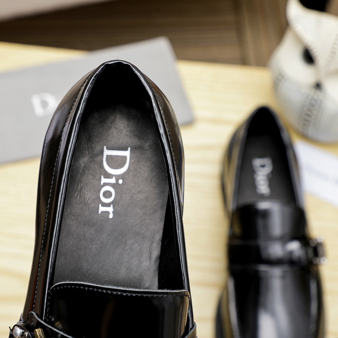 新品！dior シューズｎ級品 革靴  高級紳士靴 メンズ ビジネス 軽量・防水 高級レザー ブラック_6