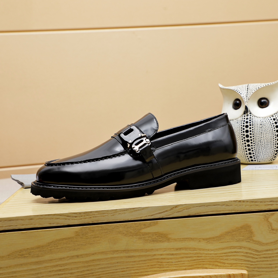 新品！dior シューズｎ級品 革靴  高級紳士靴 メンズ ビジネス 軽量・防水 高級レザー ブラック_8