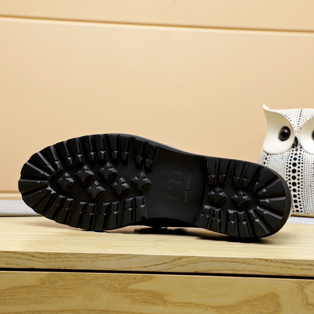 新品！dior シューズｎ級品 革靴  高級紳士靴 メンズ ビジネス 軽量・防水 高級レザー ブラック_9