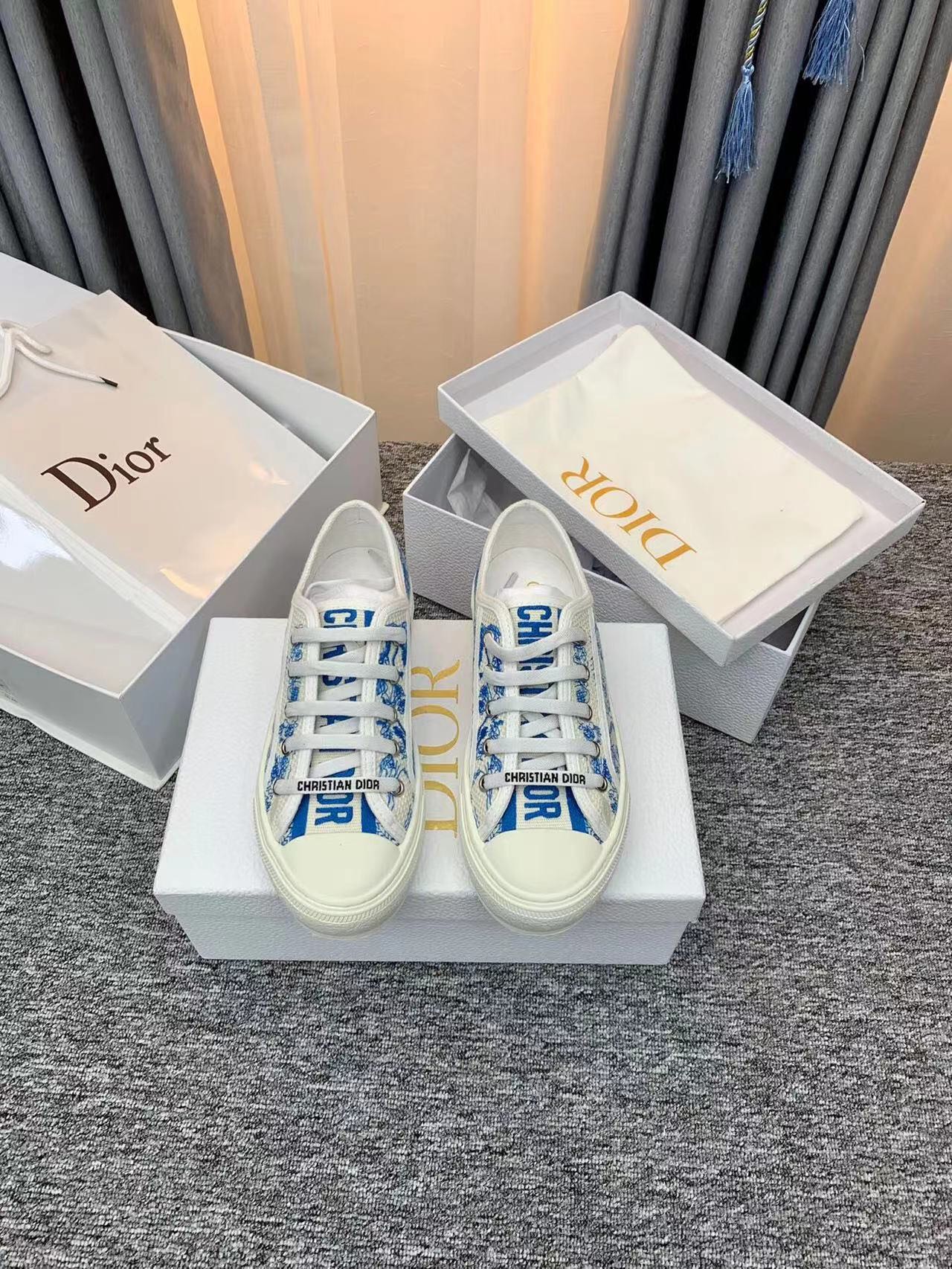 最新品！dior レイン ブーツスーパーコピー ランニング スポーツシューズ 運動 星の底 シンプル ブルー_5