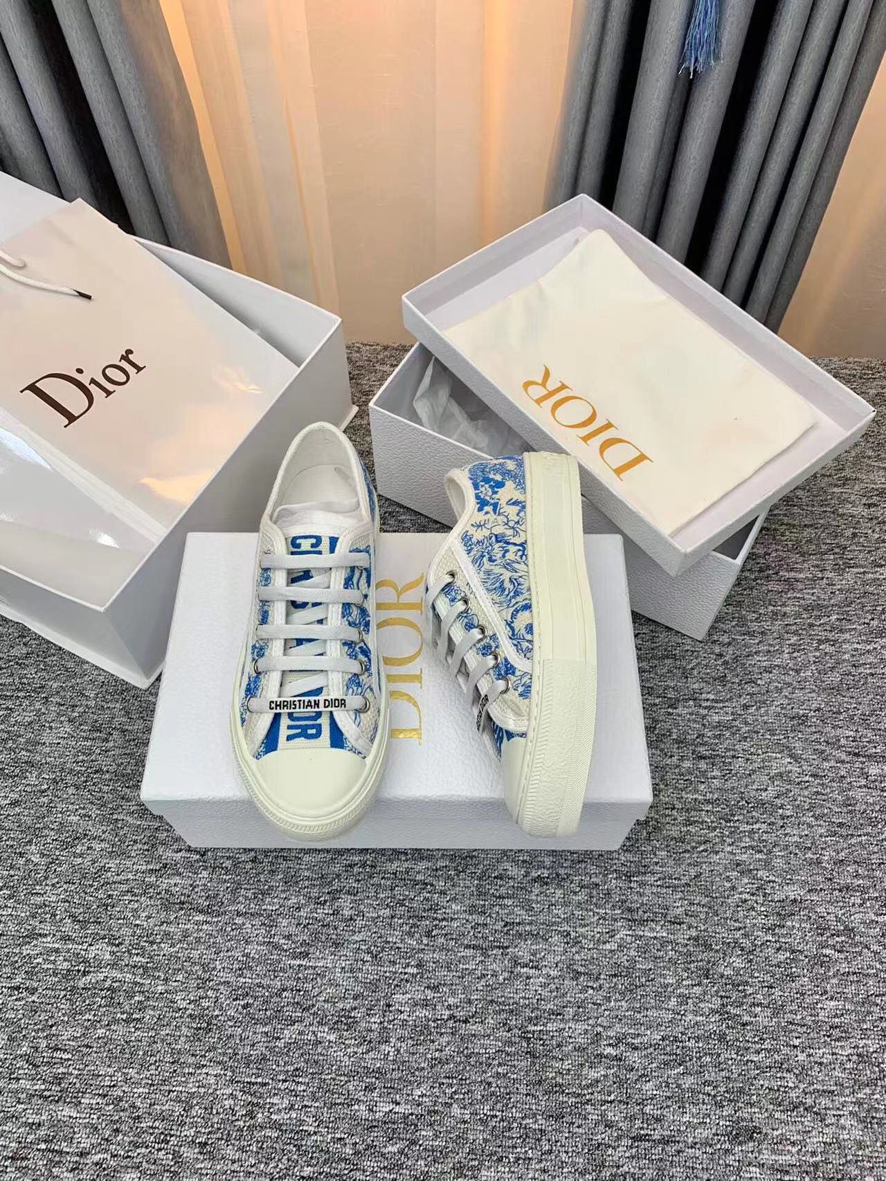 最新品！dior レイン ブーツスーパーコピー ランニング スポーツシューズ 運動 星の底 シンプル ブルー_6