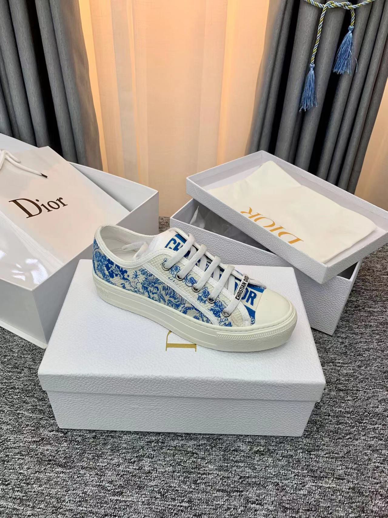 最新品！dior レイン ブーツスーパーコピー ランニング スポーツシューズ 運動 星の底 シンプル ブルー_8