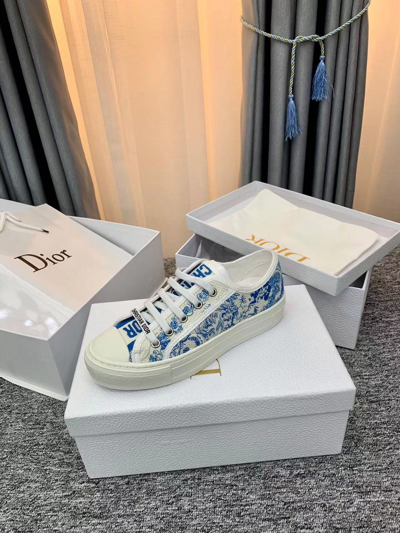 最新品！dior レイン ブーツスーパーコピー ランニング スポーツシューズ 運動 星の底 シンプル ブルー_9