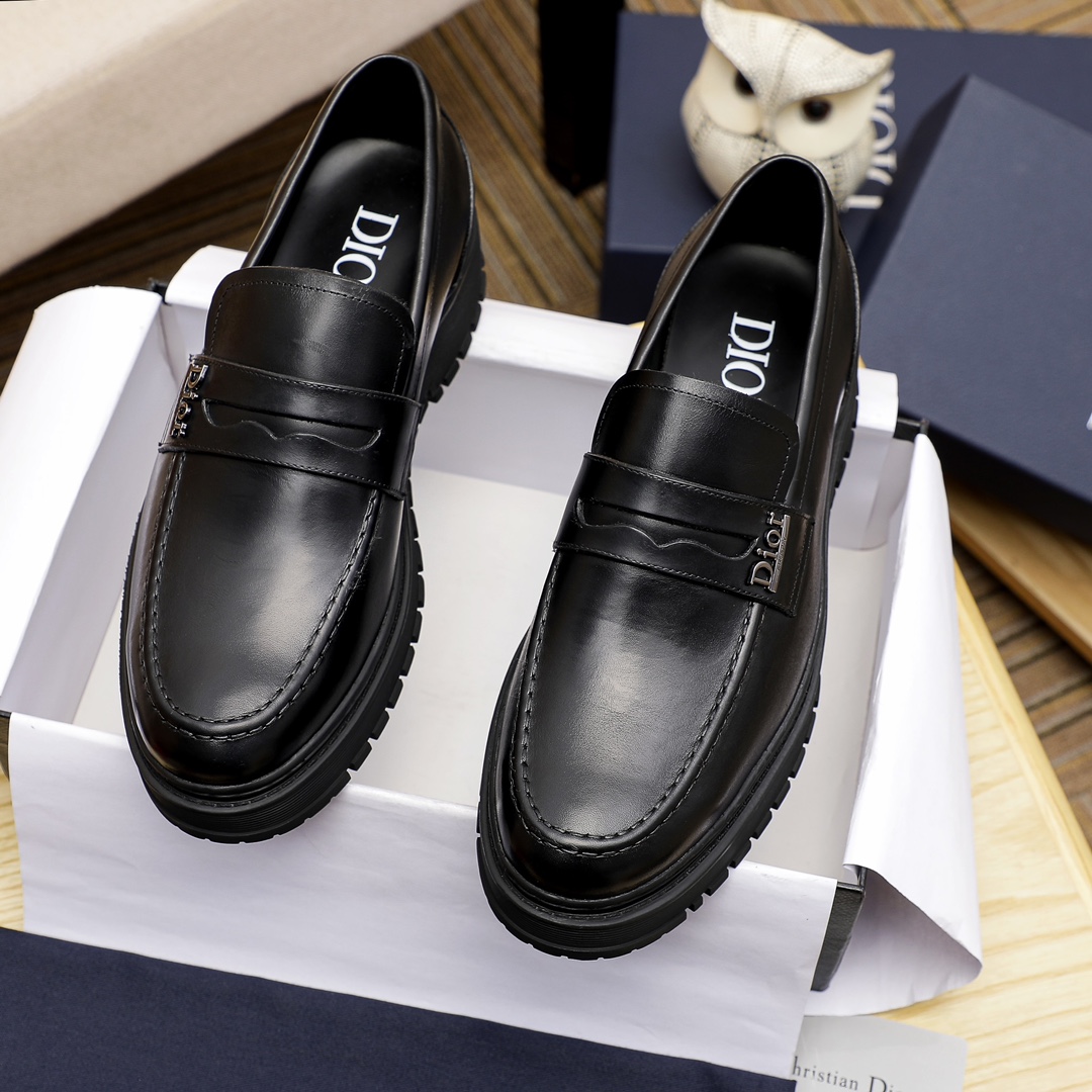 dior ファースト シューズｎ級品 ビジネスシューズ メンズ 香港で初販売 イタリア 軽量靴底 ブラック_2