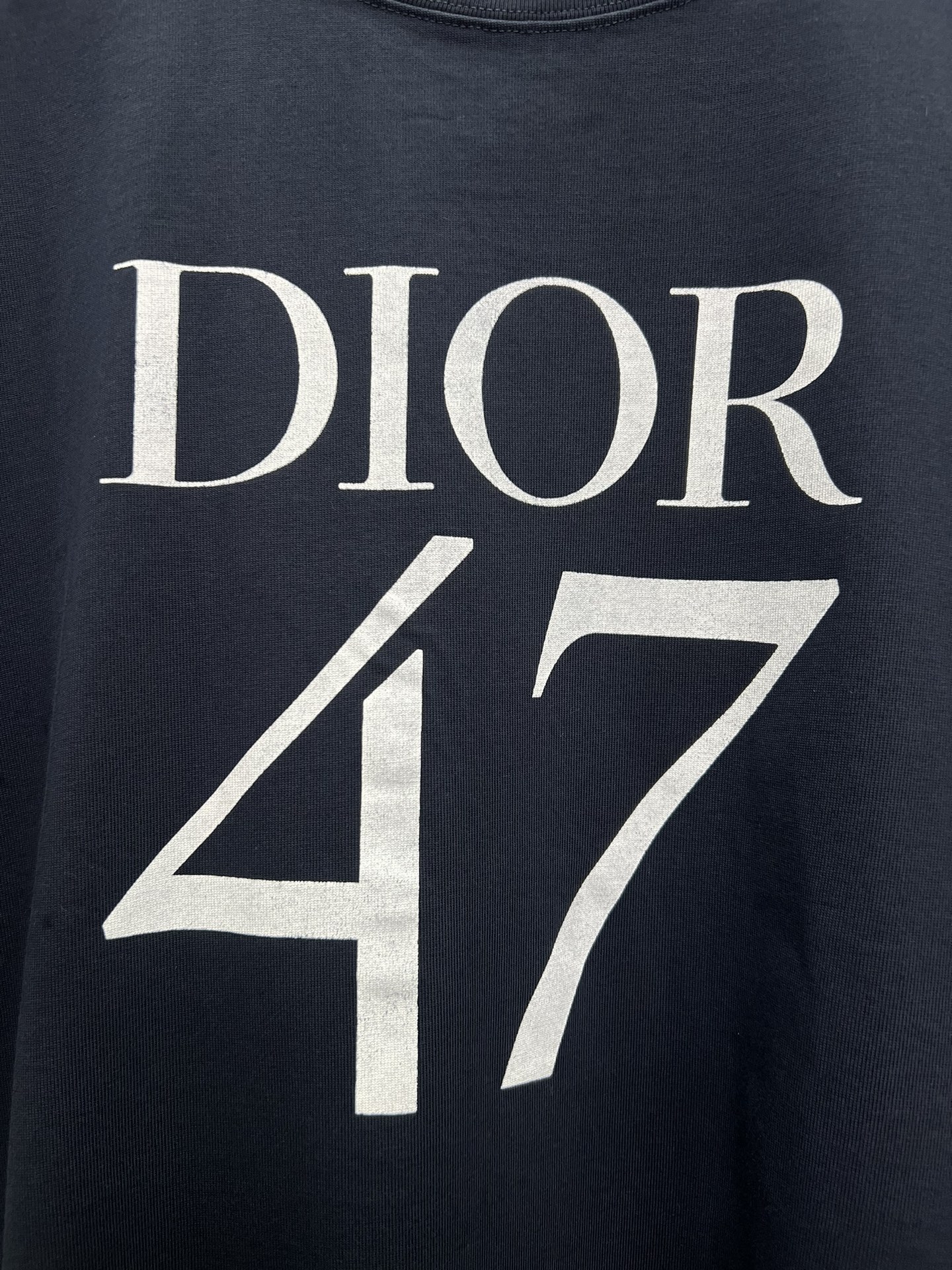 2023定番人気ディオール半袖偽物 純綿Tシャツの半袖  1947年のロゴ_4