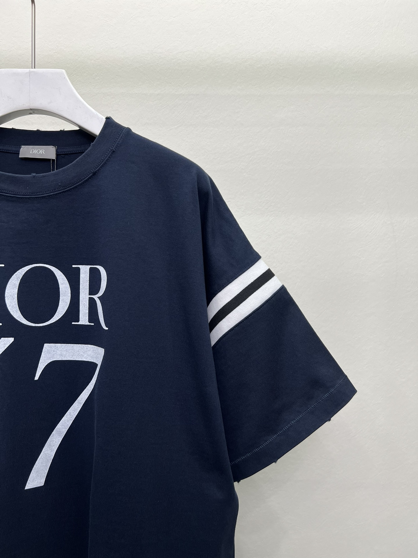 2023定番人気ディオール半袖偽物 純綿Tシャツの半袖  1947年のロゴ_6