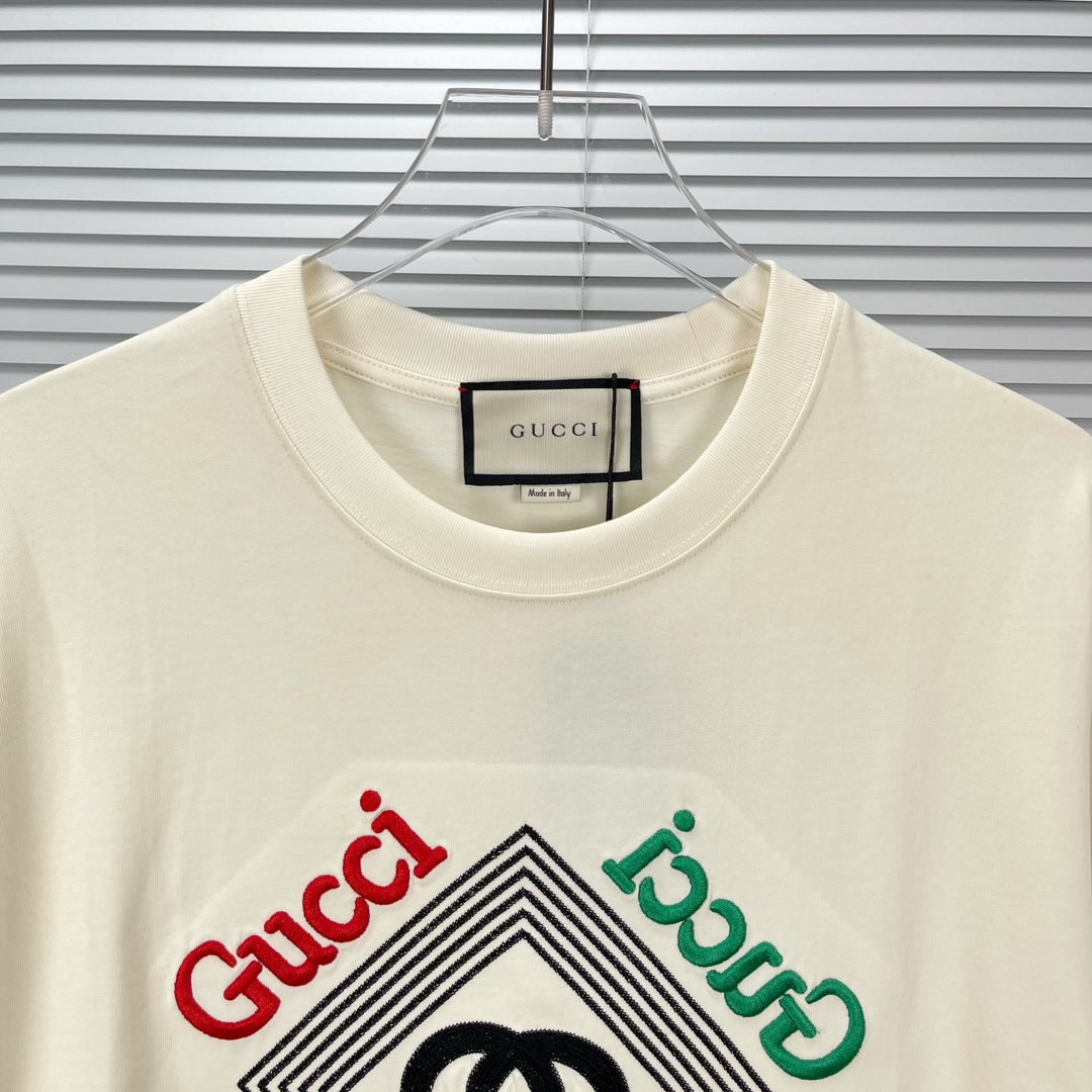 グッチGUCCI限定スーパーコピー半袖Tシャツコットンベージュ柔らかい花柄ふわふわ_6