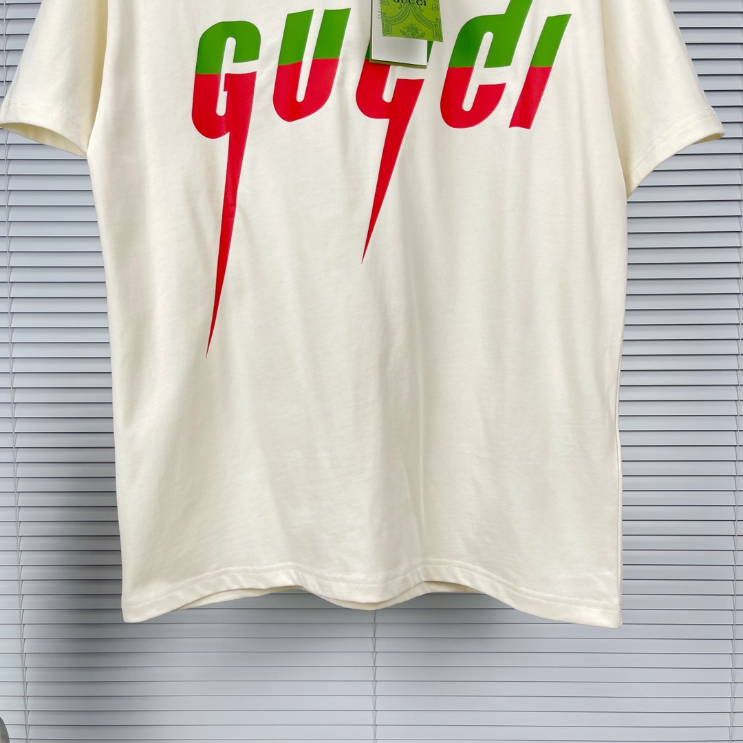 グッチGUCCI限定スーパーコピー半袖Tシャツコットンベージュ柔らかい花柄レディースメンズ_6