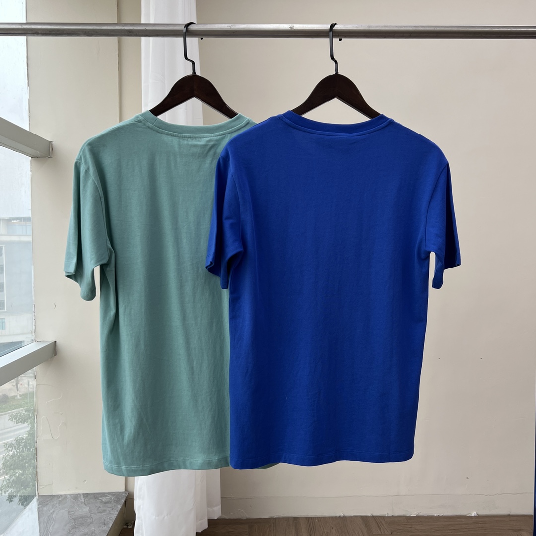 グッチ t シャツコピー トップス 短袖 柔らかい シンプル 通気性いい 純綿 2色 ブルーと水色_2