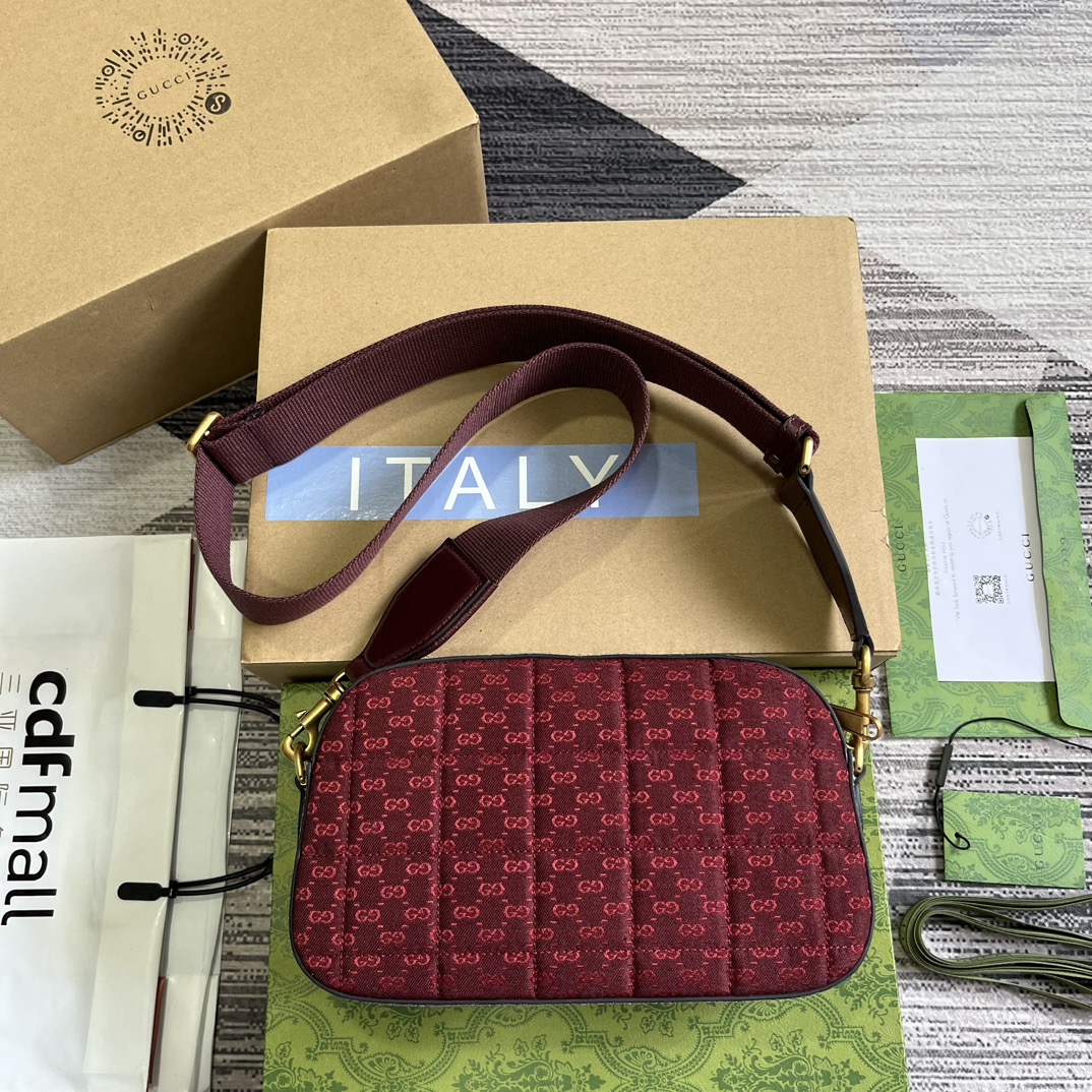 gucci ショルダー バッグ激安通販 メンズバッグ 斜め掛けバッグ 便利 個性的 レッド_3