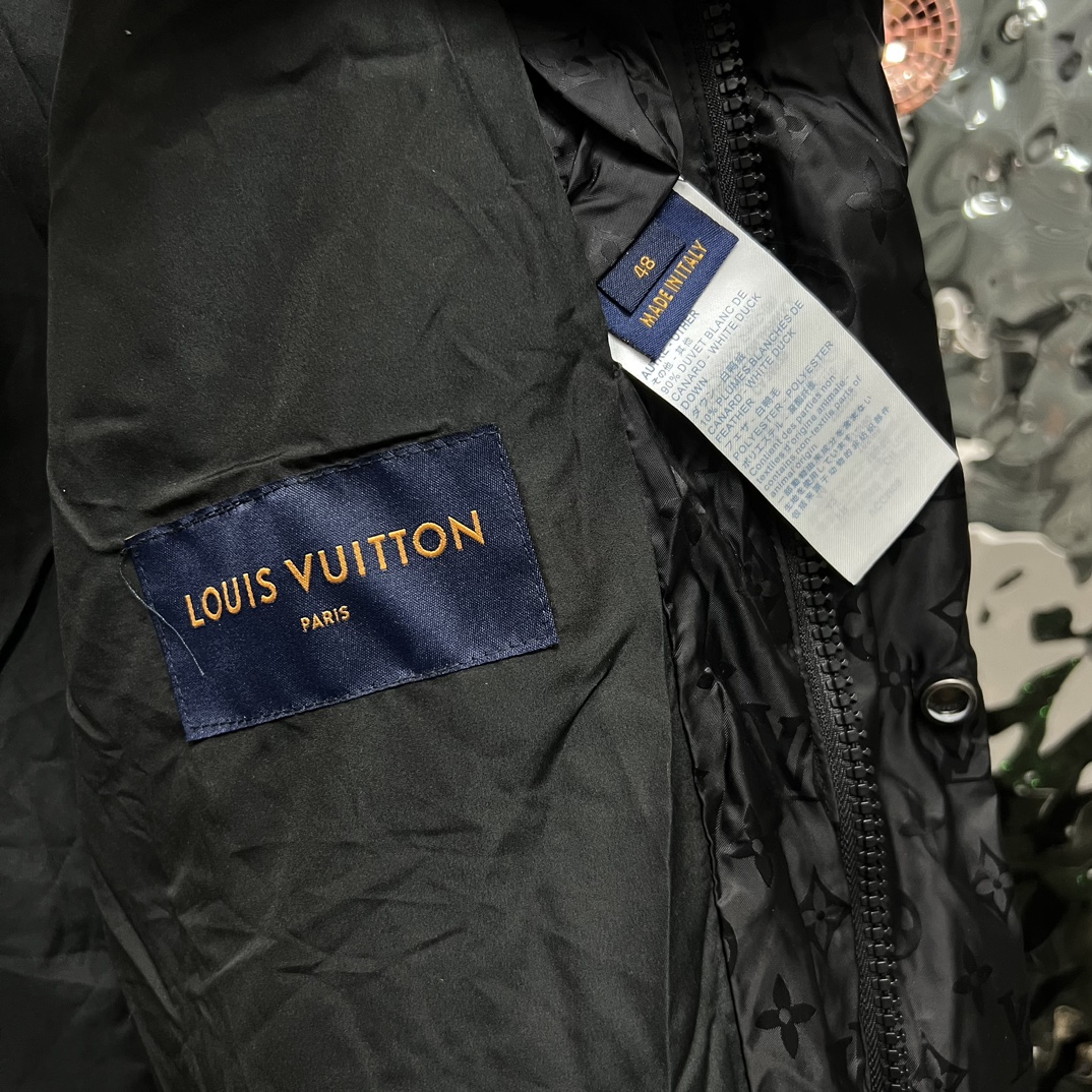 ルイ・ヴィトン服ｎ級品 ダウンジャケット カップル 暖かい 保寒 防水 ファッション ブラック_8