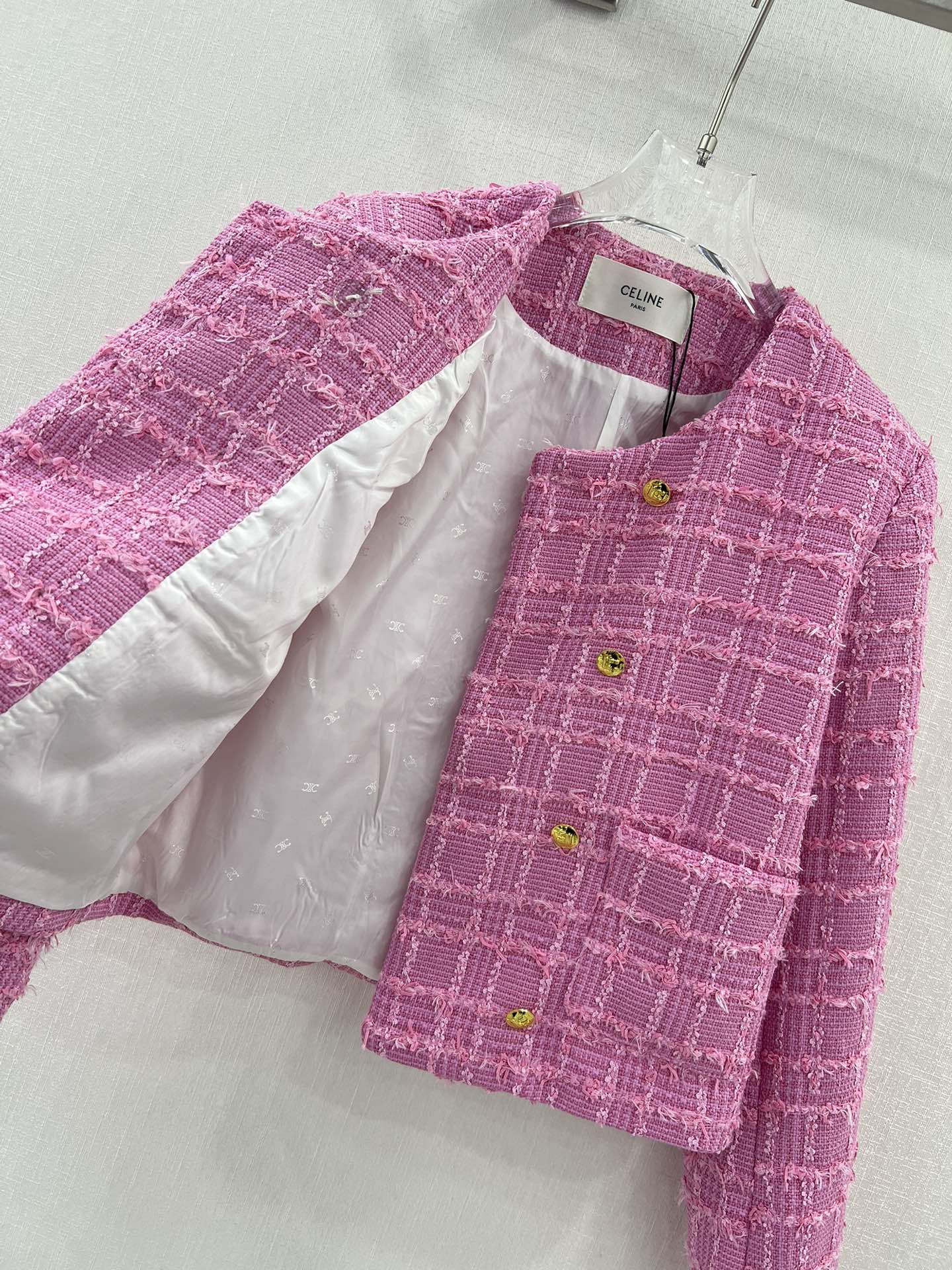 新品 セリーヌ メンズ アウターｎ級品 純綿アウター 柔らかくて暖かい ファッション ピンク_8