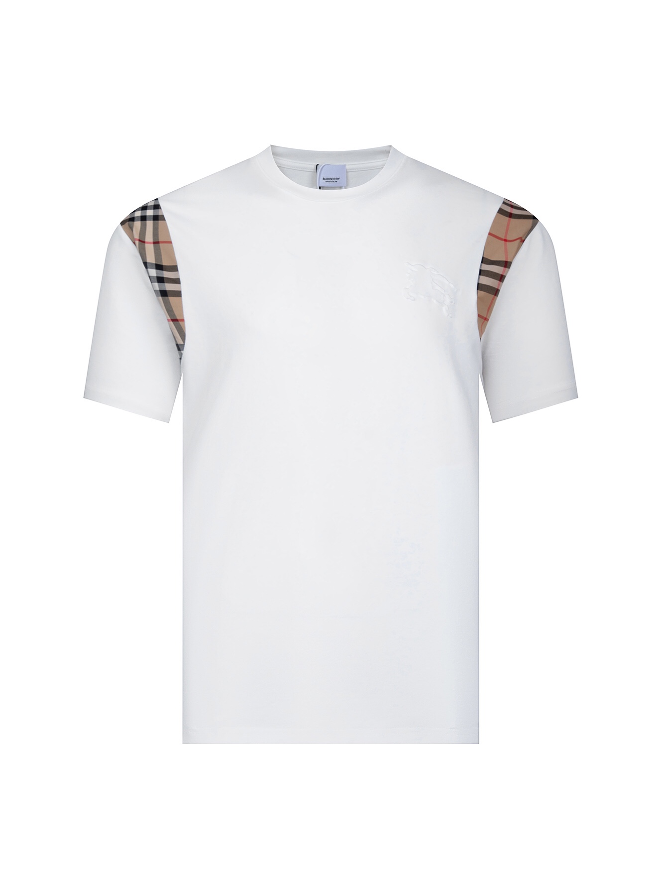 バーバリーBURBERRY限定スーパーコピー半袖Tシャツコットンホワイト柔らかいファッション_1