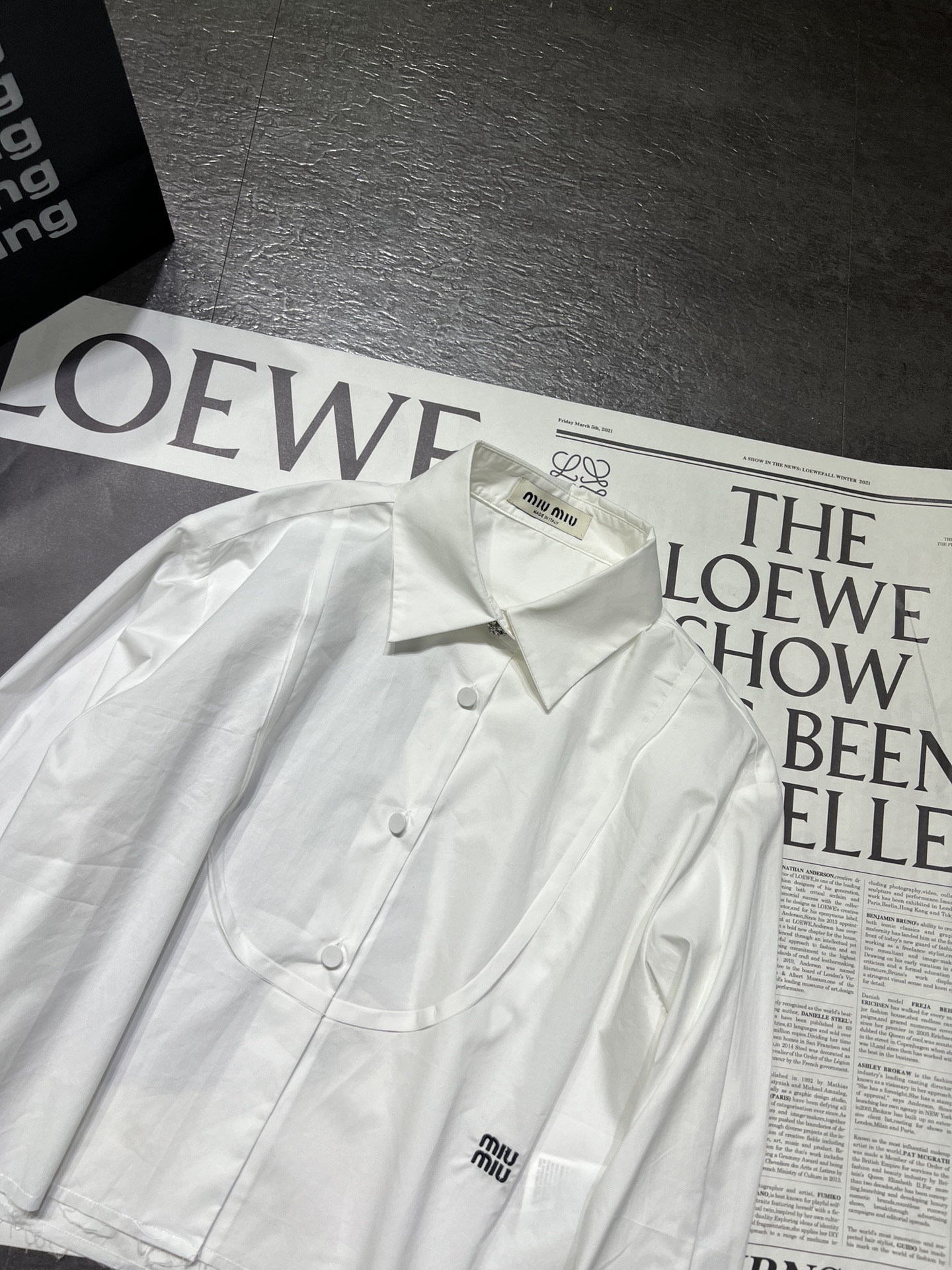 オシャレにお得100%新品ミュウミュウ白シャツコピー　Miu Miuシャツ　最高のバージョン_3