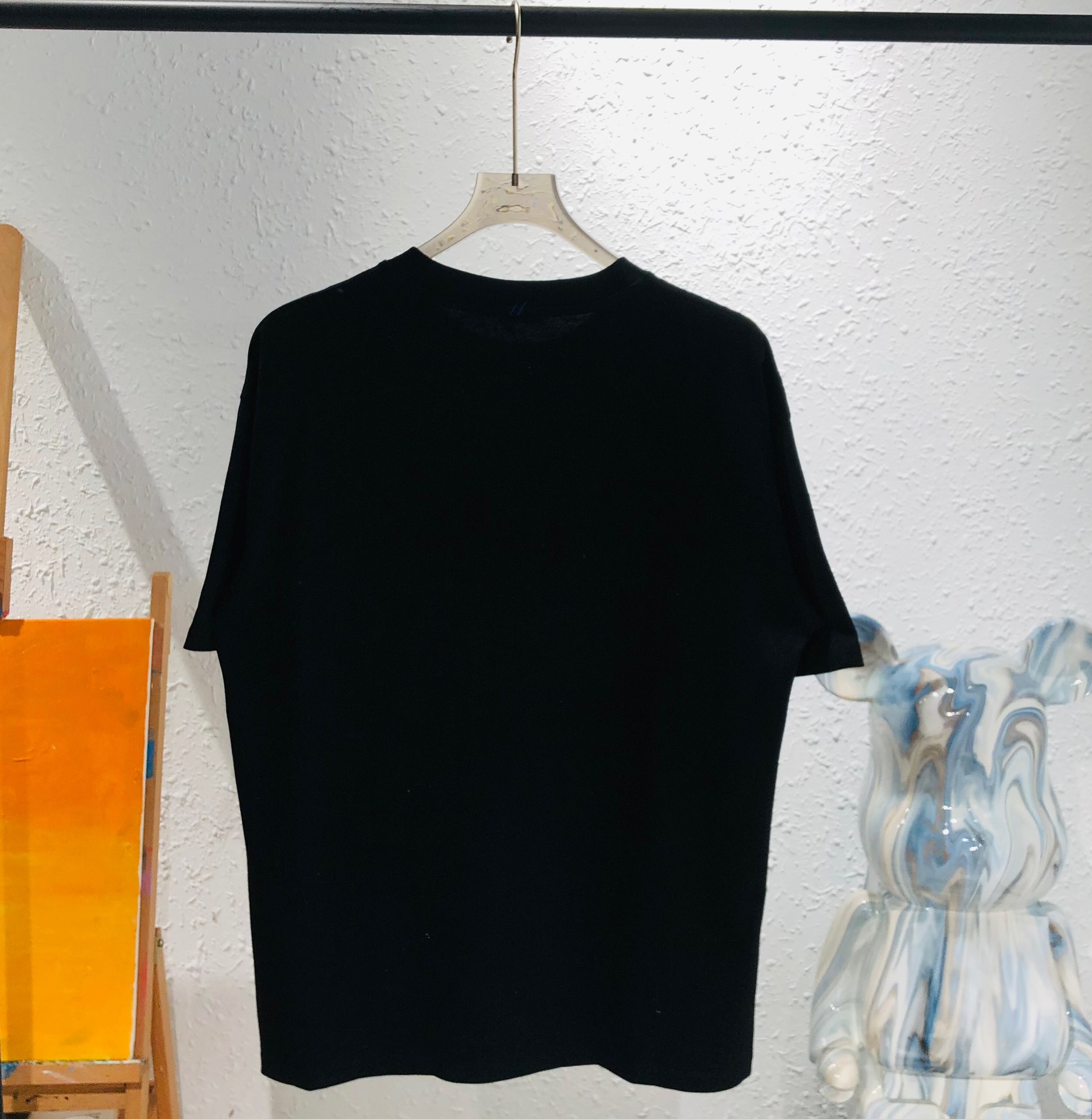 バーバリー メンズ t シャツ激安通販 純綿 新品 半袖シャツ 夏 ゆったり シンプル 2色可選 ブラック_2