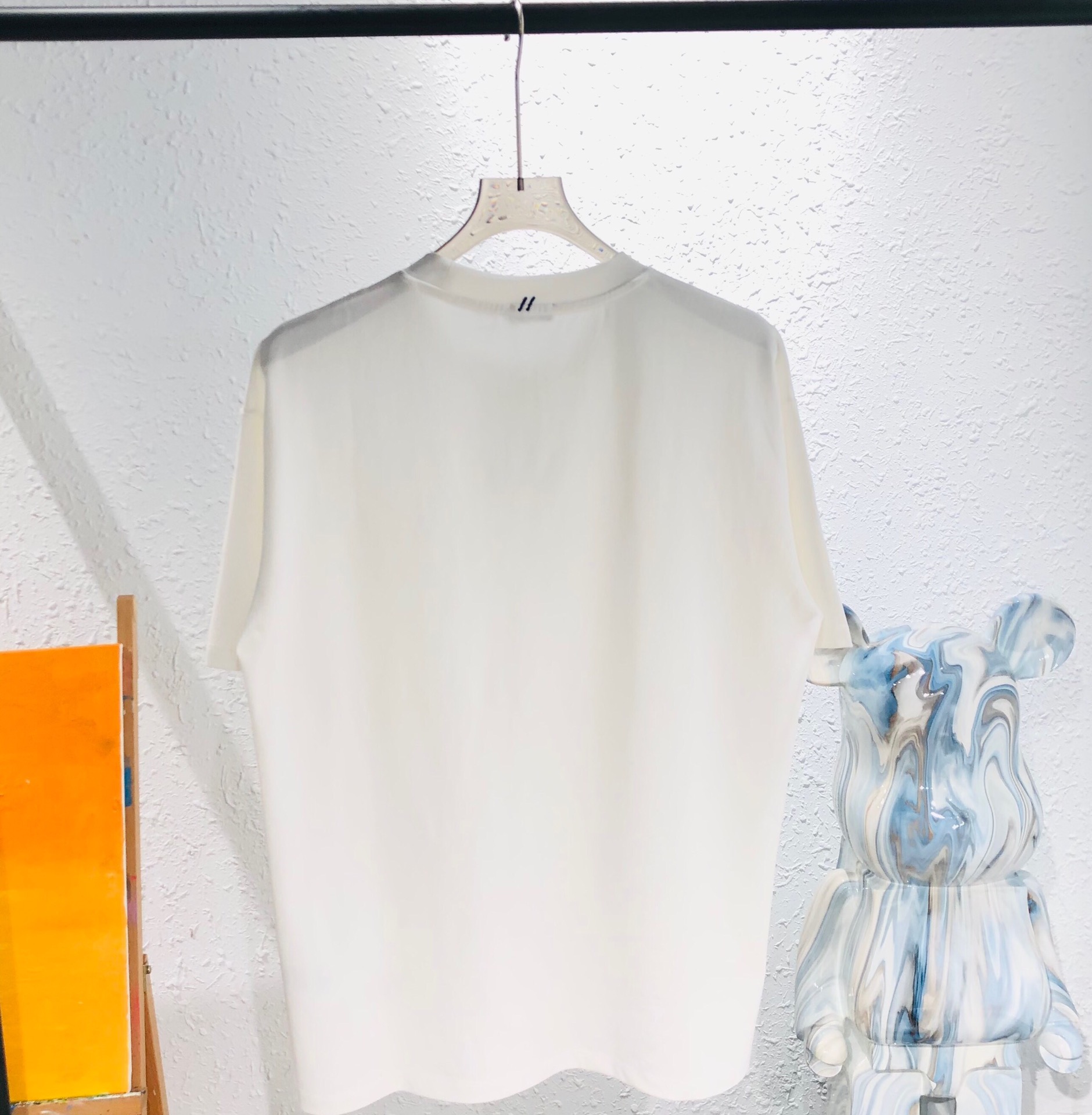 メンズ バーバリー t シャツコピー 純綿 新品 半袖シャツ 夏 ゆったり シンプル 2色可選 ホワイト_2