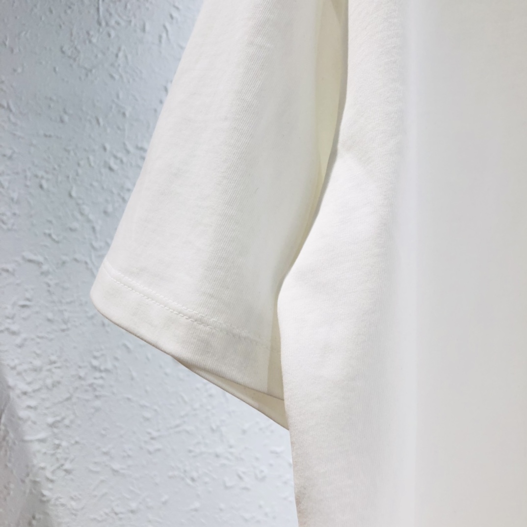 メンズ バーバリー t シャツコピー 純綿 新品 半袖シャツ 夏 ゆったり シンプル 2色可選 ホワイト_5