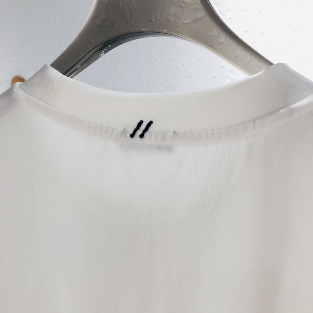 メンズ バーバリー t シャツコピー 純綿 新品 半袖シャツ 夏 ゆったり シンプル 2色可選 ホワイト_7