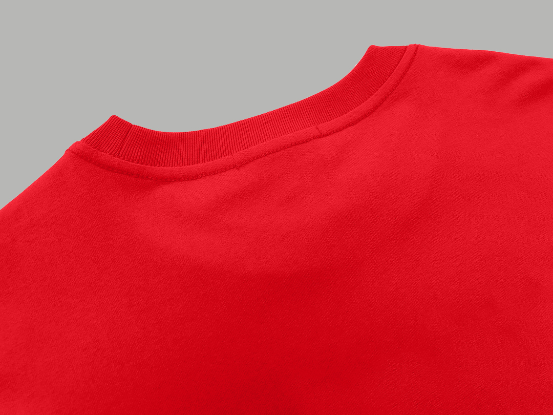 burberry メンズ t シャツ激安通販 純綿 シンプル 短袖シャツ 夏 ゆったり 龍プリント 3色可選 レッド_5