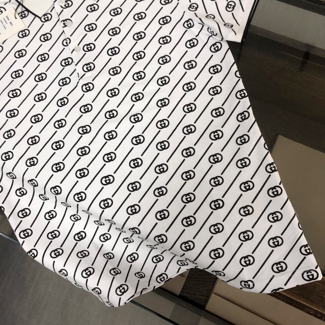 NEW圧倒的な新作グッチｔシャツn級品 ポロシャツTシャツ  シルクグロス地綿素材_6