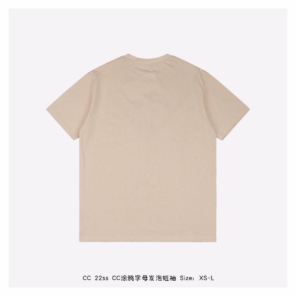 シャネル激安通販スーパーコピー半袖Tシャツコットンアンズ色柔らかい高級花柄_6