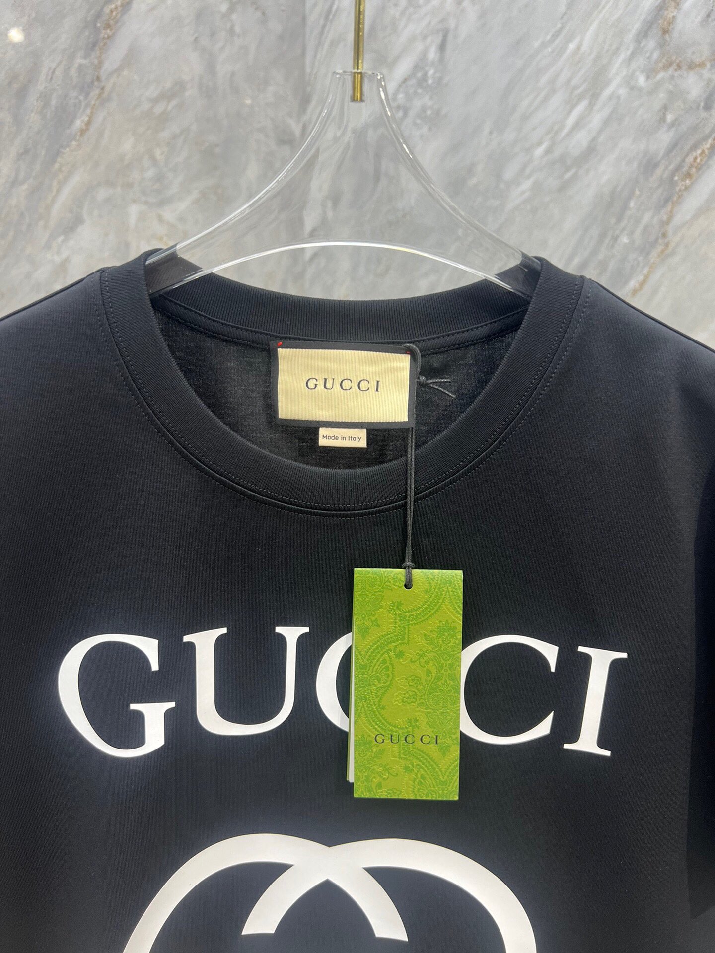 グッチGUCCI限定スーパーコピー半袖Tシャツコットンブラック柔らかい高級_3