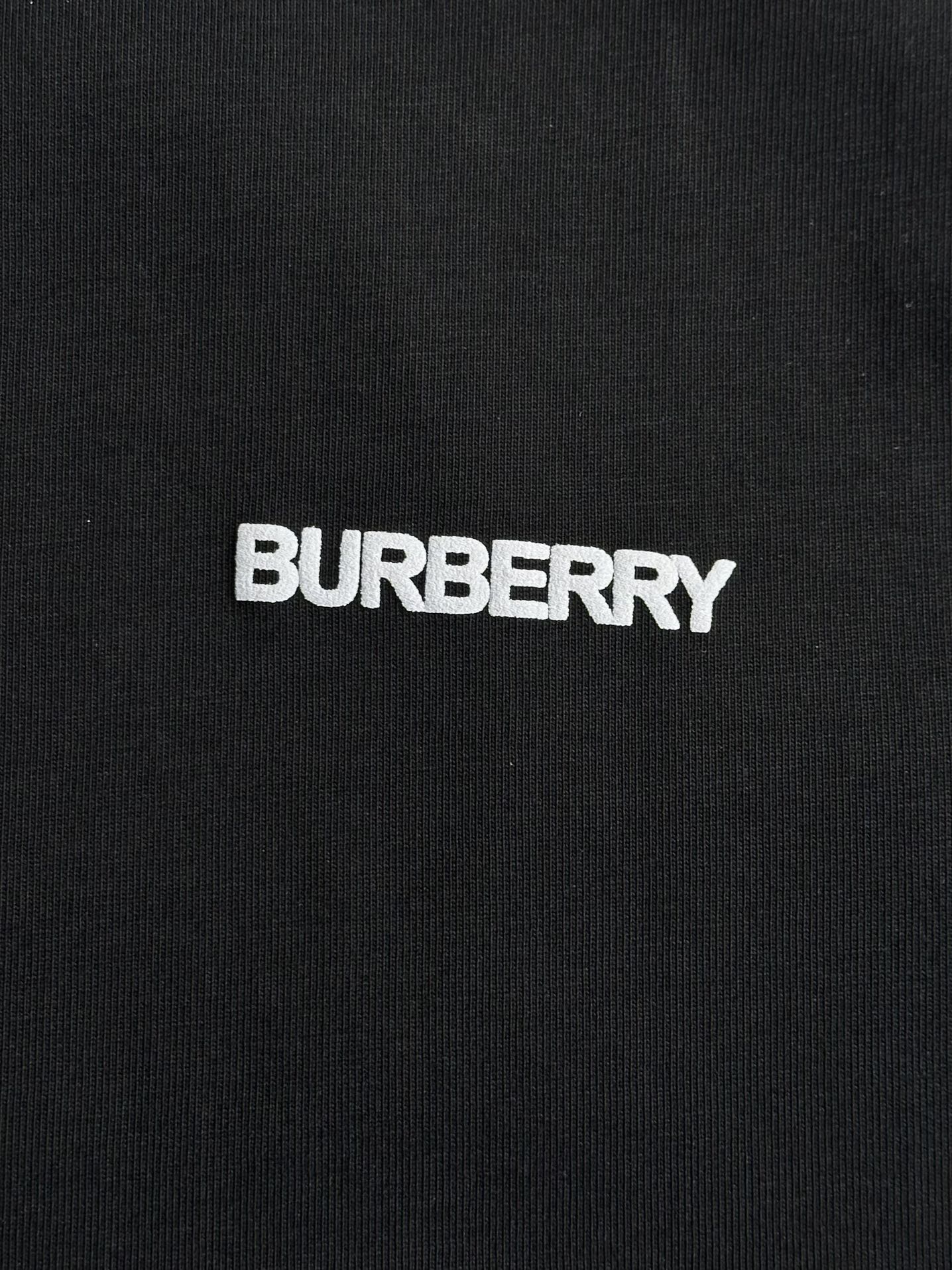 バーバリー BURBERRY限定 スーパーコピー 半袖 Tシャツ コットン ブラック 柔らかい 軽量 花柄_3