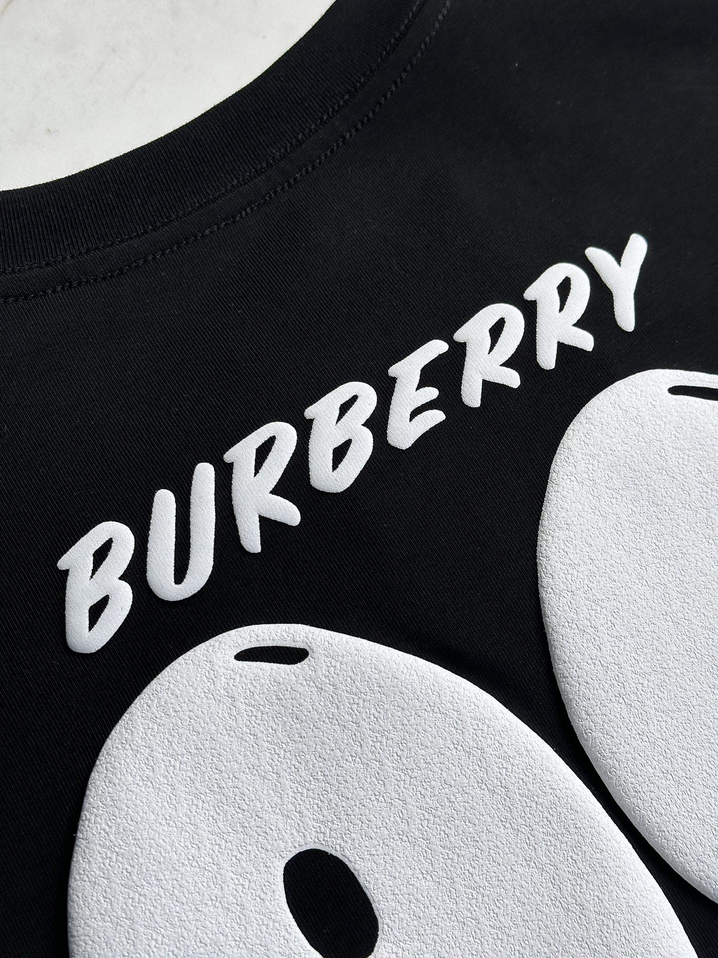 バーバリー BURBERRY限定 スーパーコピー 半袖 Tシャツ コットン ブラック 柔らかい 軽量 花柄_5