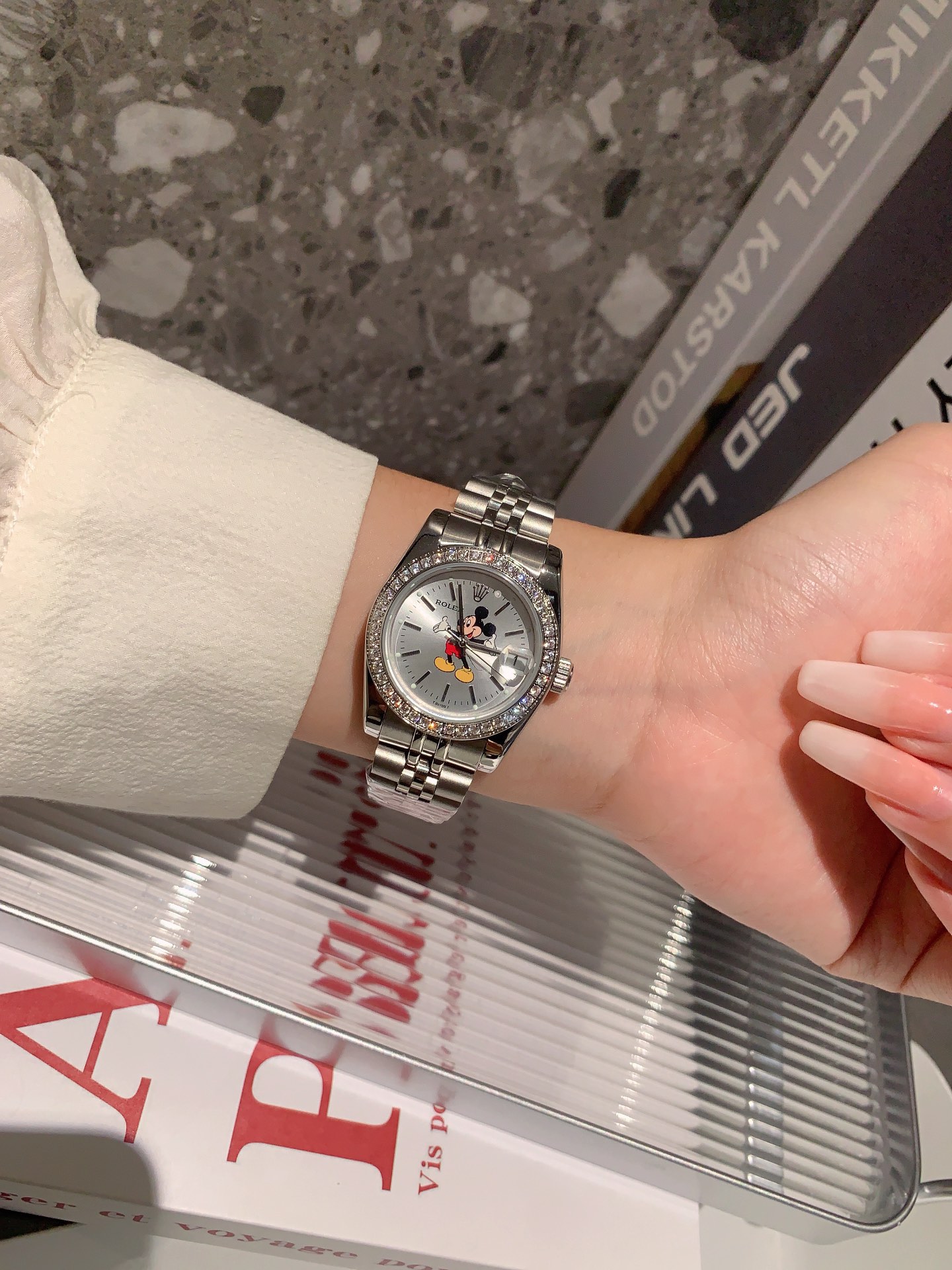 ロレックス 定番人気物 コピー 腕時計 ステンレス鋼 ブルー 人気物 ビジネス カレンダー_1