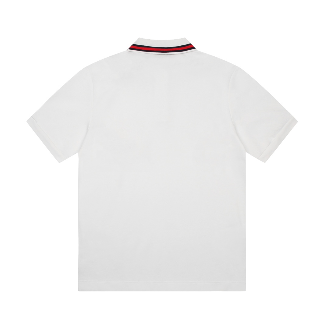 新作入荷定番グッチtシャツスーパーコピー 龍年限定のポケット 刺繍ポロシャツ_2