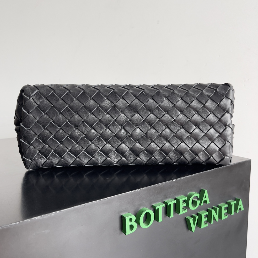ボッテガヴェネタ BOTTEGAVENETA限定 コピー バッグ レザー ブラック 軽量 ショルダーバッグ 大容量_3